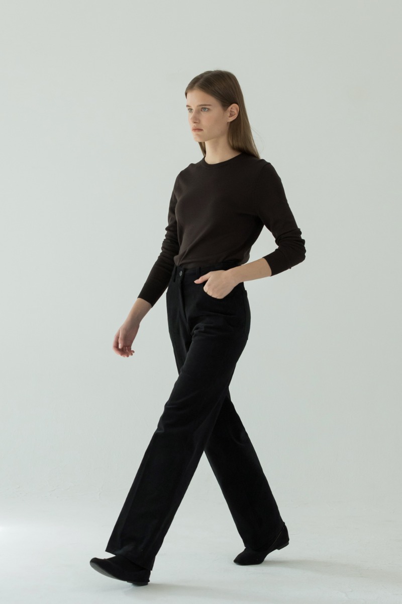 Straight corduroy pants (2color)