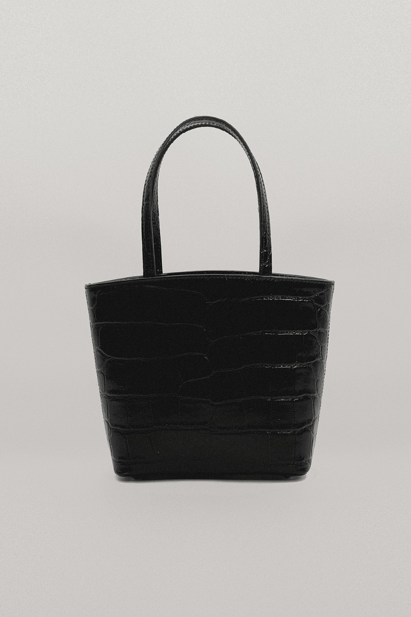 Colline mini bag (croco black)